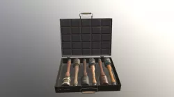 German WW2 hand grenade  (6 material) low poly