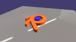 Logotipo de blender en 3d