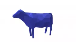 Low poly cow.