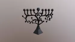 low-poly menorah (WIP)