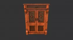 Old Cupboard with Glass