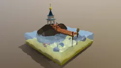 Russian Orthodox сhurch (low poly)
