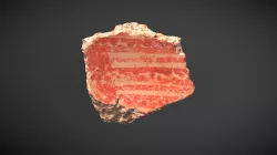 SAM A 0650 Painted chalcolithic pottery sherd