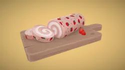 Strawberry Cake Roll