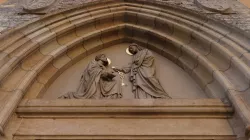 Tympanum on Church of St. Peter, Prague