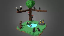 Voxel Art | Mods: Staxel | Wild Birds
