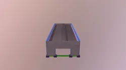 3d galpão estrutura metálica.