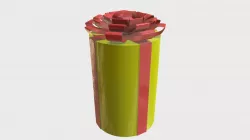 Cylindrical gift case