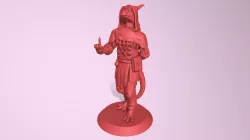 Dragonborn Male Mage Tabletop Miniature