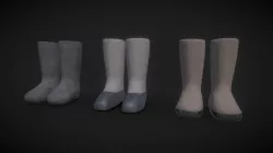 Felt boots (Valenki) lowpoly ATOM RPG