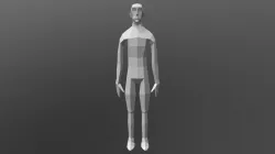 human body low poly