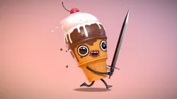 Ice cream with a sword