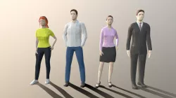 Low Poly People Collection
