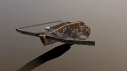 Low Poly Wooden Crossbow