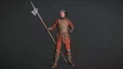 Medieval infantry sergeant