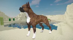 Minecraft Boxer Dog Build Schematic