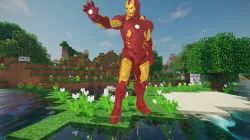 Minecraft Iron Man Build Schematic