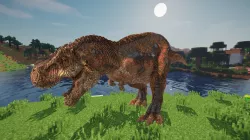 Minecraft T-Rex Dinosaur Build Schematic