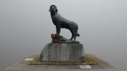 Scotland: Montrose, statue of Bamse
