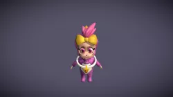 Skelittle : A Giant Party !! Lea 3D character
