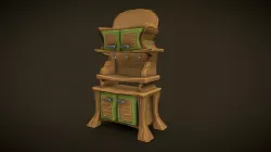 Stylized old cupboard