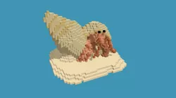 Voxel hermit crab