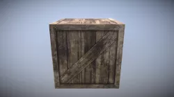 Wooden Crate Game Asset