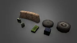 WW2 Staff2 Lowpoly