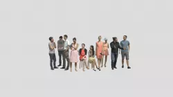 10X LOW POLY CASUAL PEOPLE VOL02 CROWD