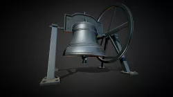 3D Mission Church Bell - High Poly