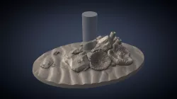 90mm Underwater Miniature Base with Flight Stand