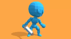 Animated Game Character with Blender Rig