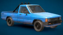 Blue Pickup Truck