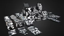 Carton Milks Low Poly 2K PBR