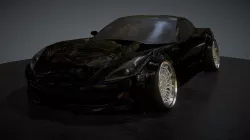 Corvette low poly