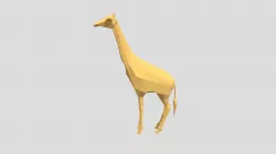 Low Poly Giraffe