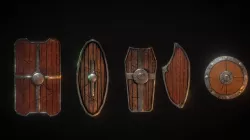 Low poly Shield Asset