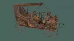 Old Shiny Copper Car Musicbox