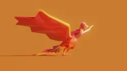 Phoenix (handpainted low-poly style)