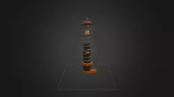 Rear shock absorber rig/model