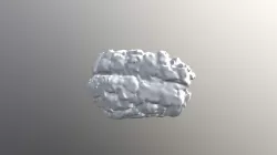 Skull - modeling clay (no texture)
