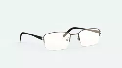 Titanium Rectangle Glasses