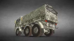 6x6 Military Truck Variation 5 +Rolled Tarpaulin