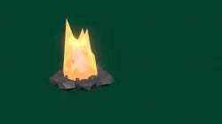 Low Poly Campfire