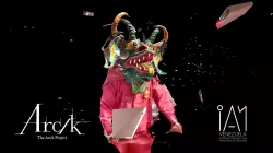 Mannequin with Four Horned Devil Mask