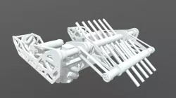 Mecanum Drivetrain with Coaxial Sweeper