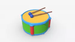 toy drum with sticks