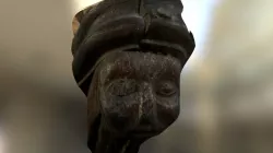 Choir Stall Wooden Carved Face # (Close-Up)