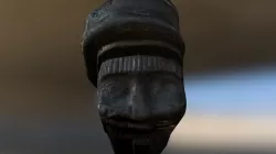 Choir Stall Wooden Carved Face # (Close-Up)