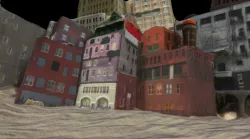 Miniature Building 3D Scan Low Poly model